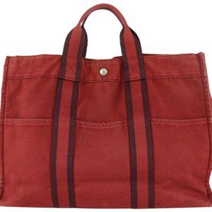 Hermès Red Foure Tout GM Tote bag 11her104